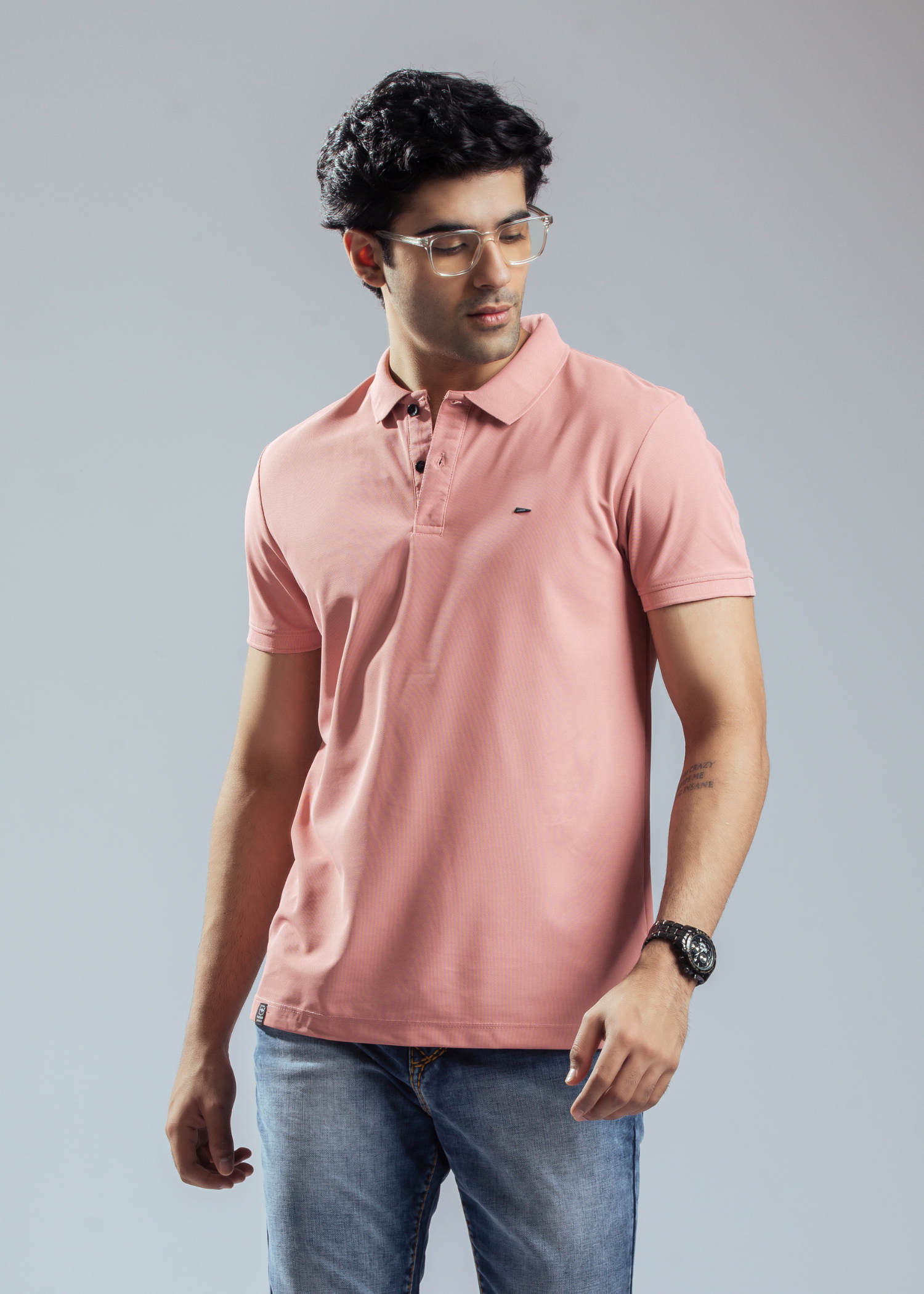 Cherry Half Sleeve Polo T-shirt For Mens