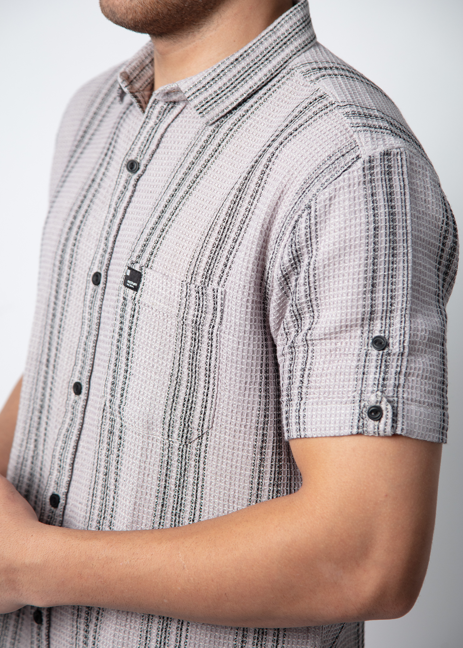 Brilon Half Sleeve Stripe Shirt For Men