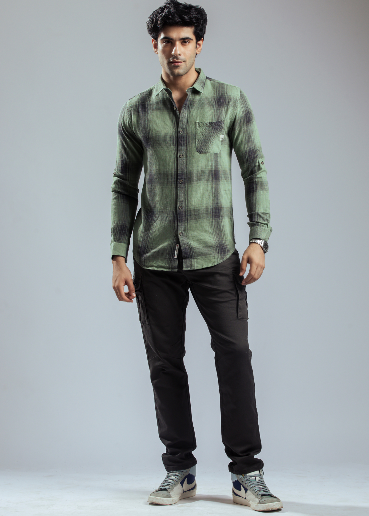 Minerva Full Sleeve Checked Casual Shirt For Men - Nostrum