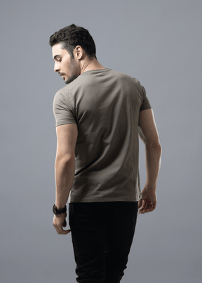 Arch Solid Half Sleeve T-shirt For Men