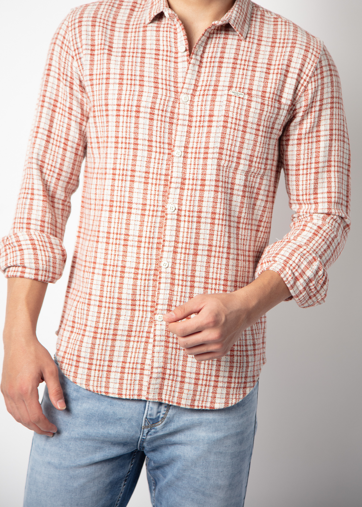 Figure Full Sleeve Checked Shirt For Men