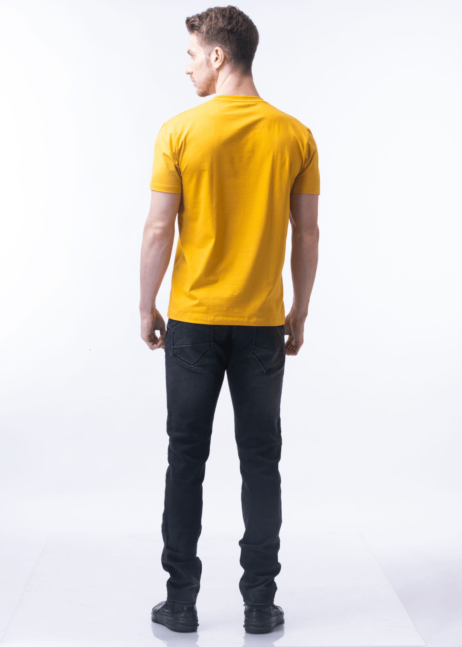 Arch Solid Half Sleeve T-shirt For Men