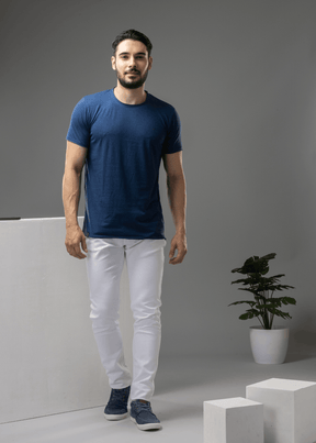 Arch Solid Half Sleeve T-shirt For Men