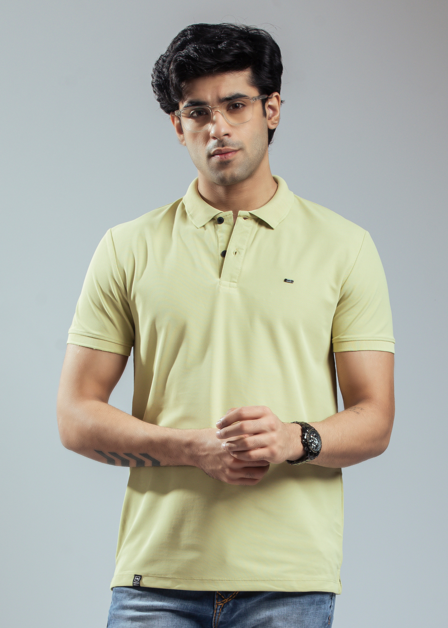 Cherry Half Sleeve Polo T-shirt For Men