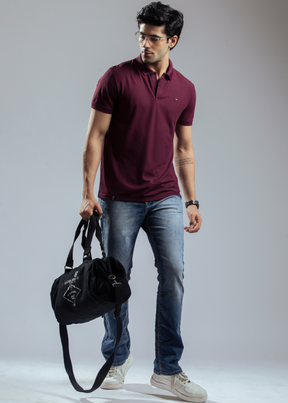 Cherry Half Sleeve Polo T-shirt For Men