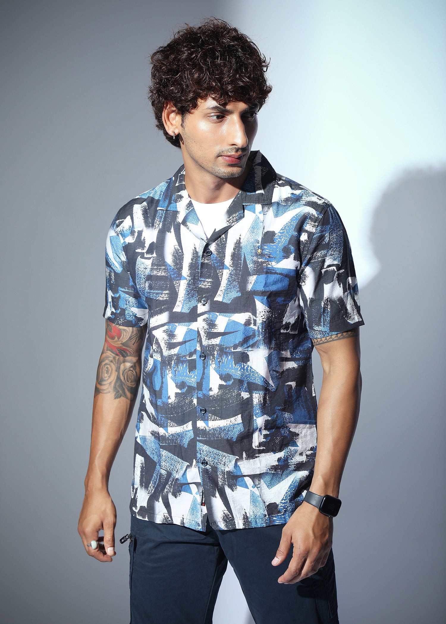 Texas Half Sleeve Graphic Printed Shirt For Men