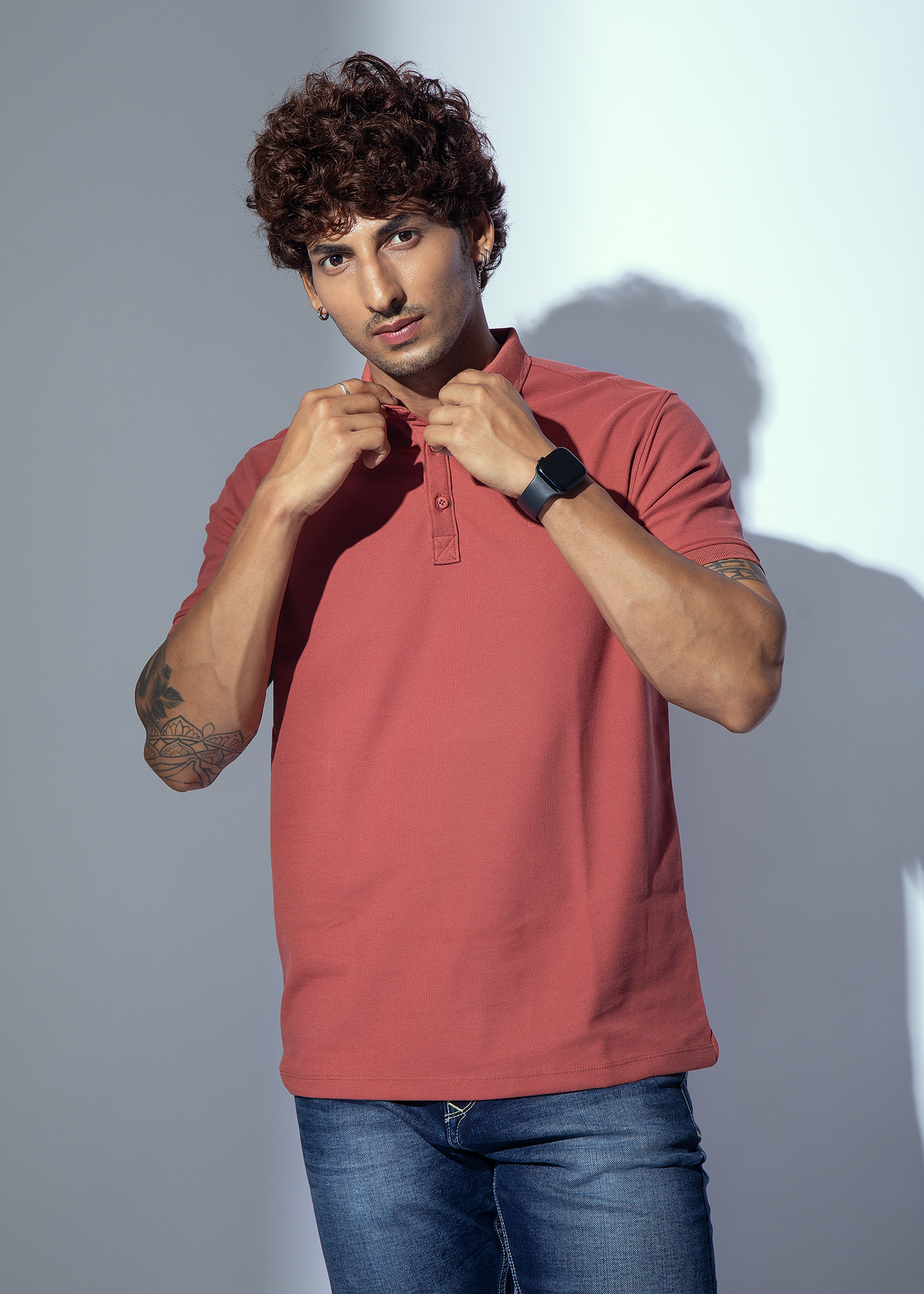 Bezons-Co Half Sleeve Polo T-shirt For Men