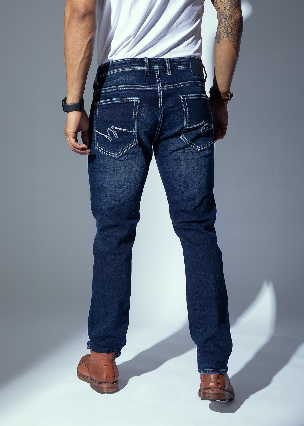 Ment Regular Fit SDL Stitches Denim Jeans For Men