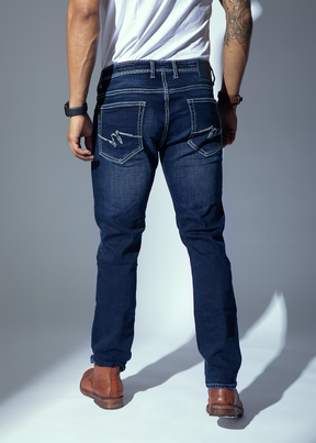 Ment Regular Fit SDL Stitches Denim Jeans For Men