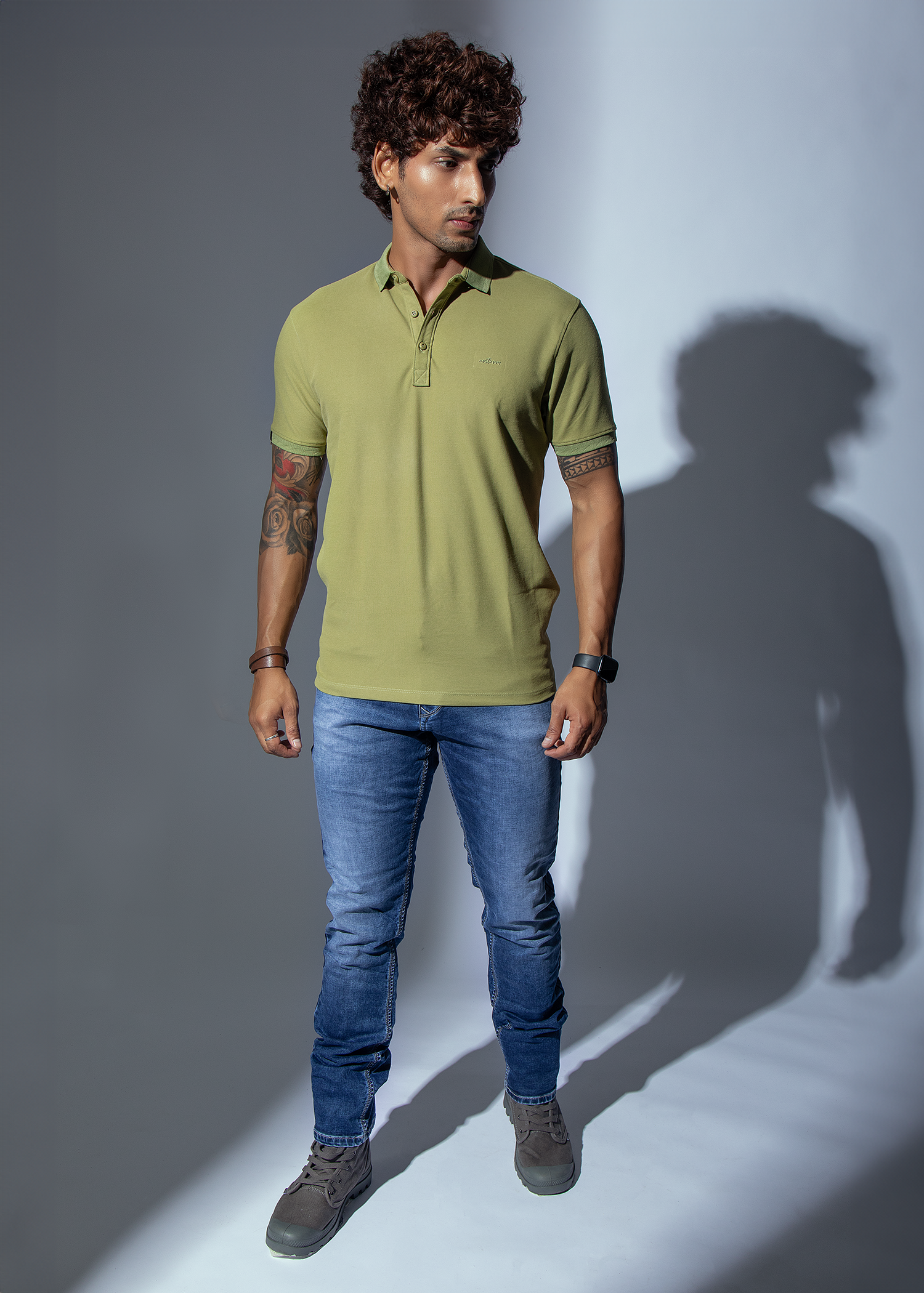 Bezons-Co Half Sleeve Polo T-shirt For Men