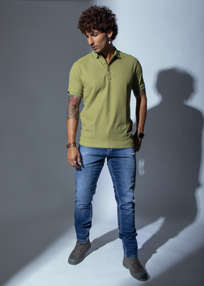 Bezons-Co Half Sleeve Polo T-shirt For Men