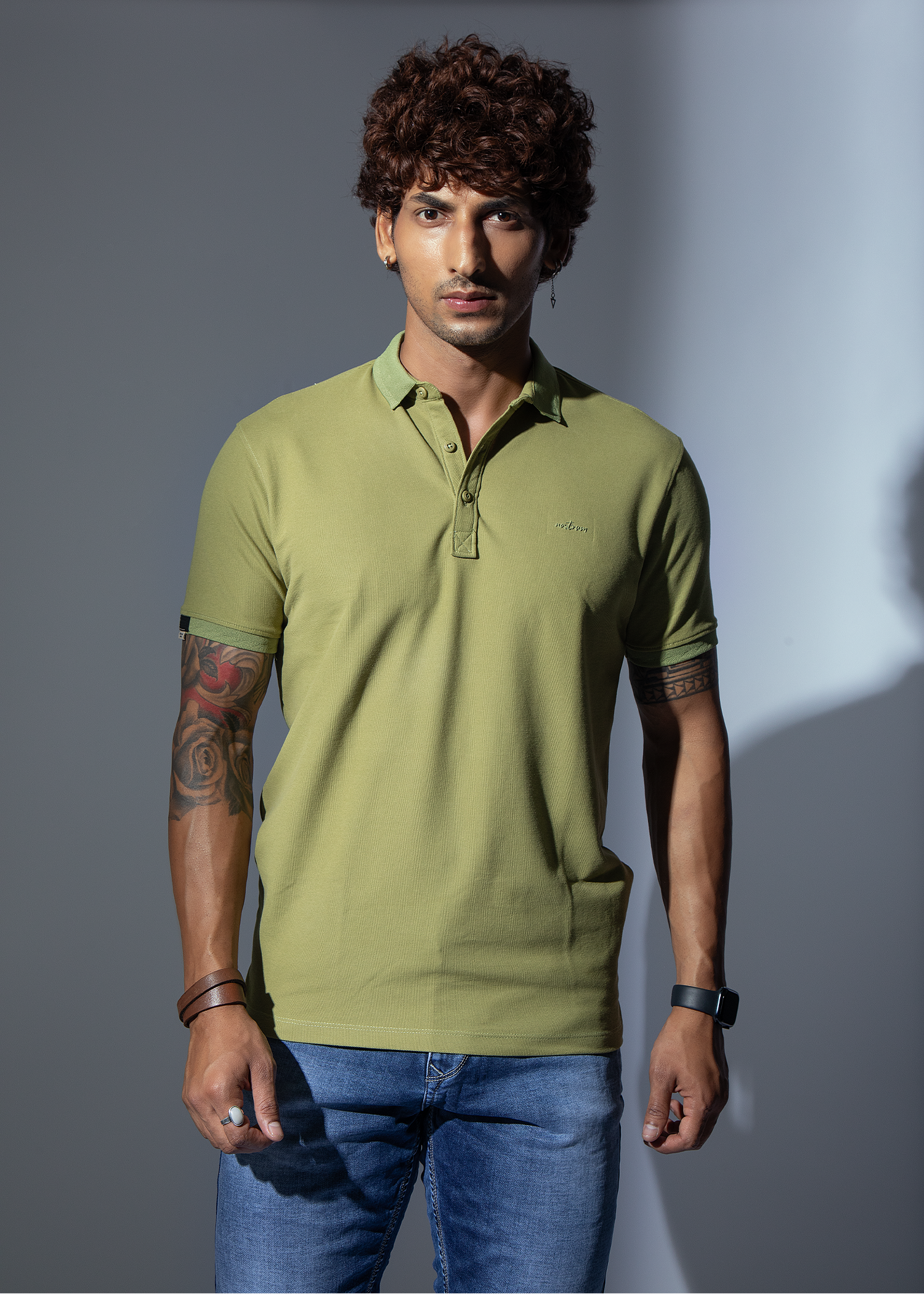 Bezons-Co Half Sleeve Polo T-shirt For Men