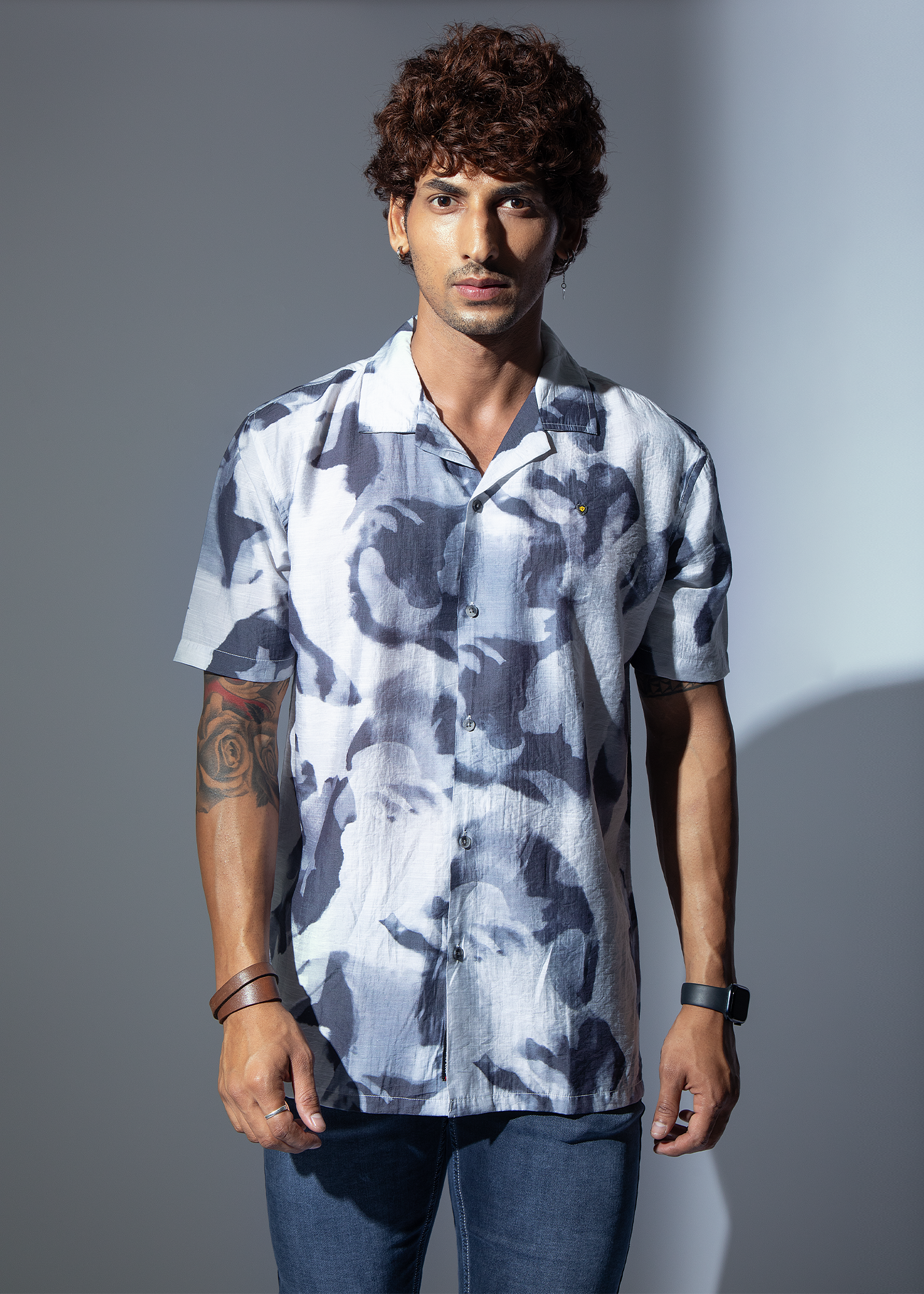 Phenix Half Sleeve Graphic Printed Shirt For Men