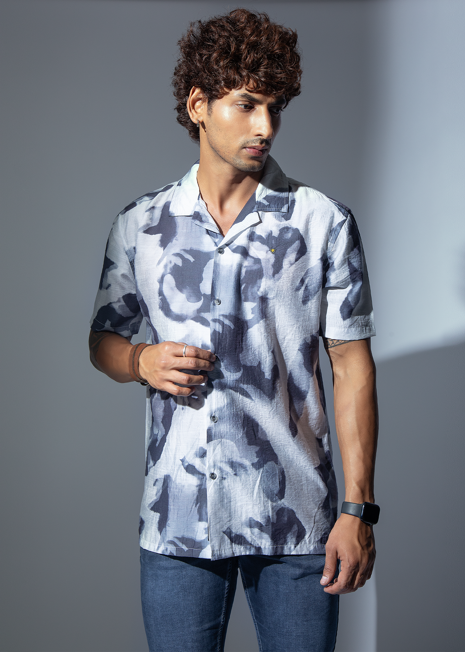 Phenix Half Sleeve Graphic Printed Shirt For Men