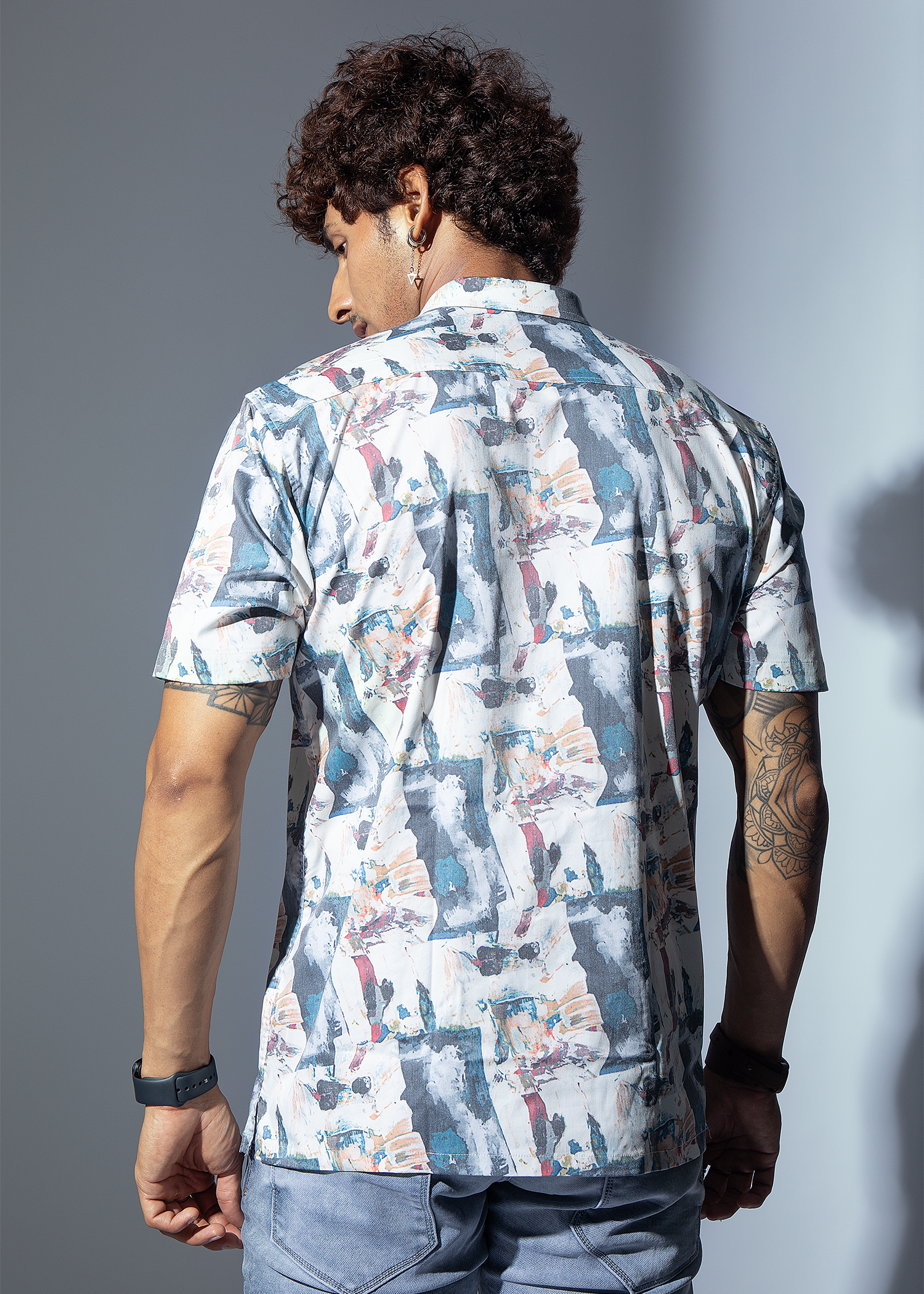 Gems-A Half Sleeve Graphic Printed Shirt