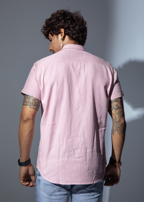 Tiara Half Sleeve Solid Shirt For Men