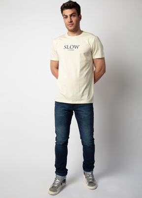 Slow Graphic Printed T-shirt For Men