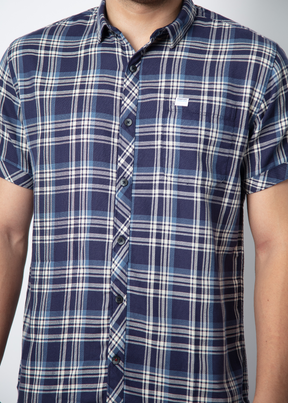 Olsberg Half Sleeve Checked Shirt For Men