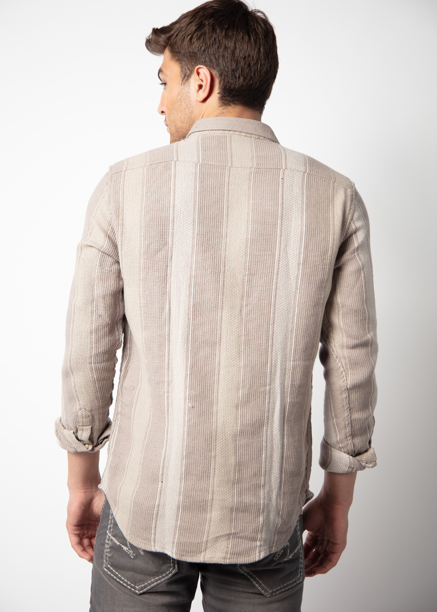 Scone Full Sleeve Striped Shirt For Men