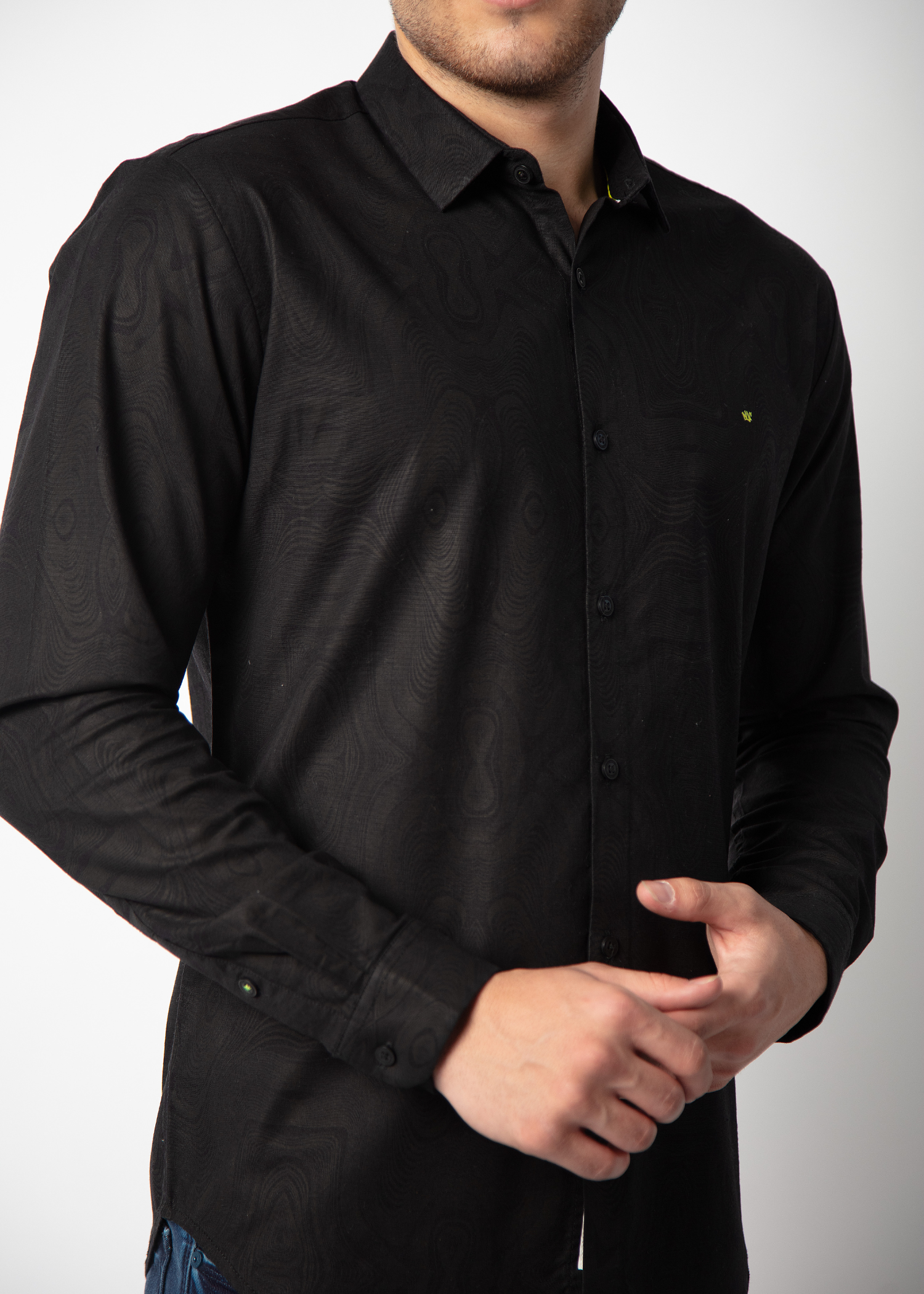 Pardon Full Sleeve Solid Shirt For Men