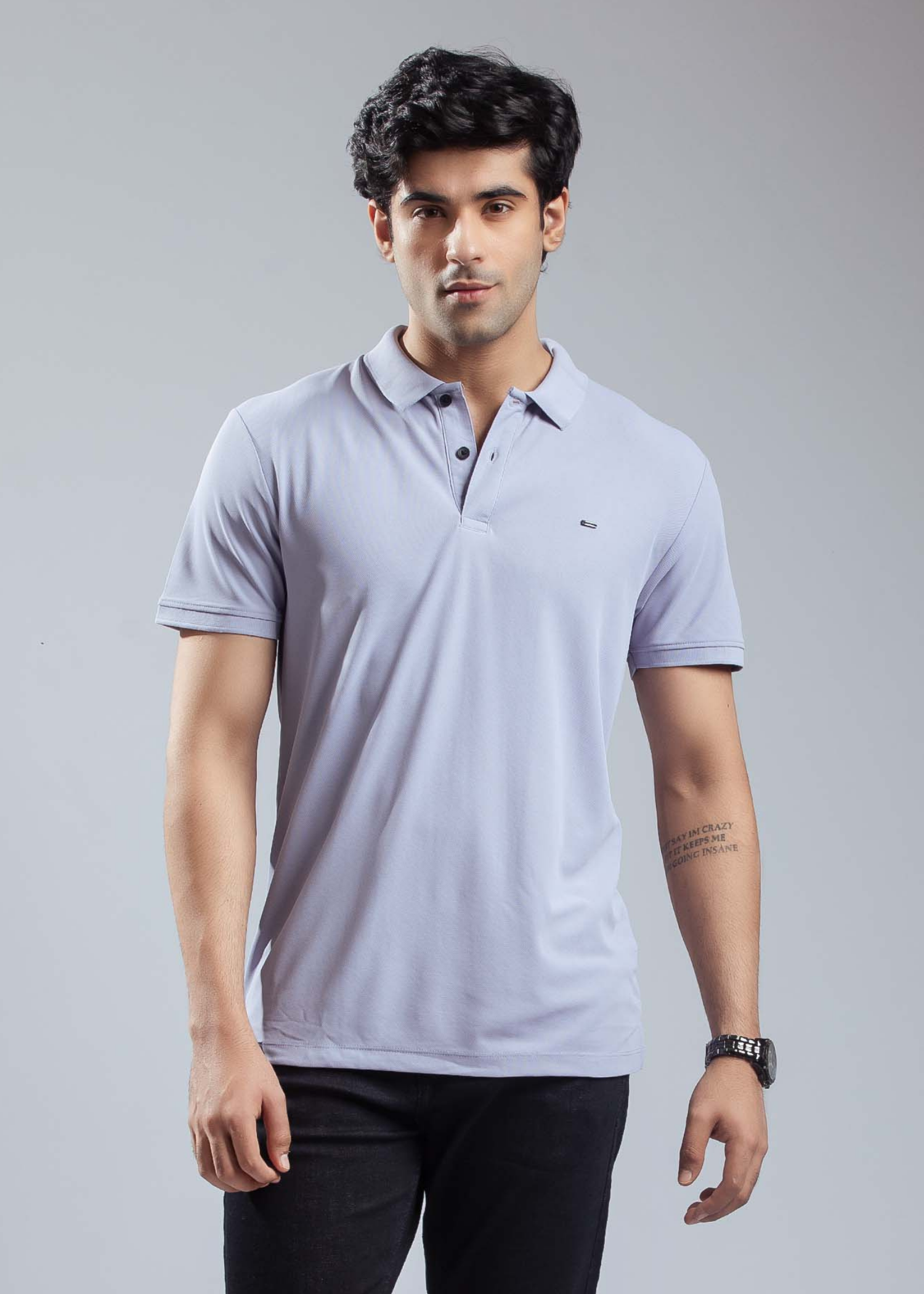 Cherry Mustard Half Sleeve Polo T-shirt For Mens