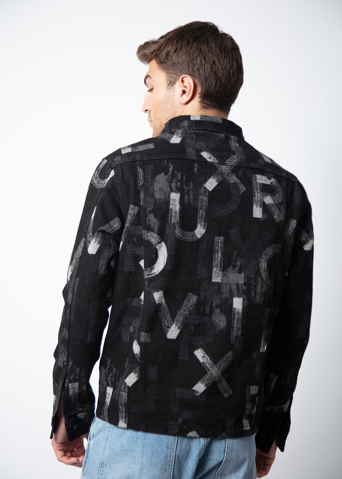 Acmo Printed Denim Jacket For Men