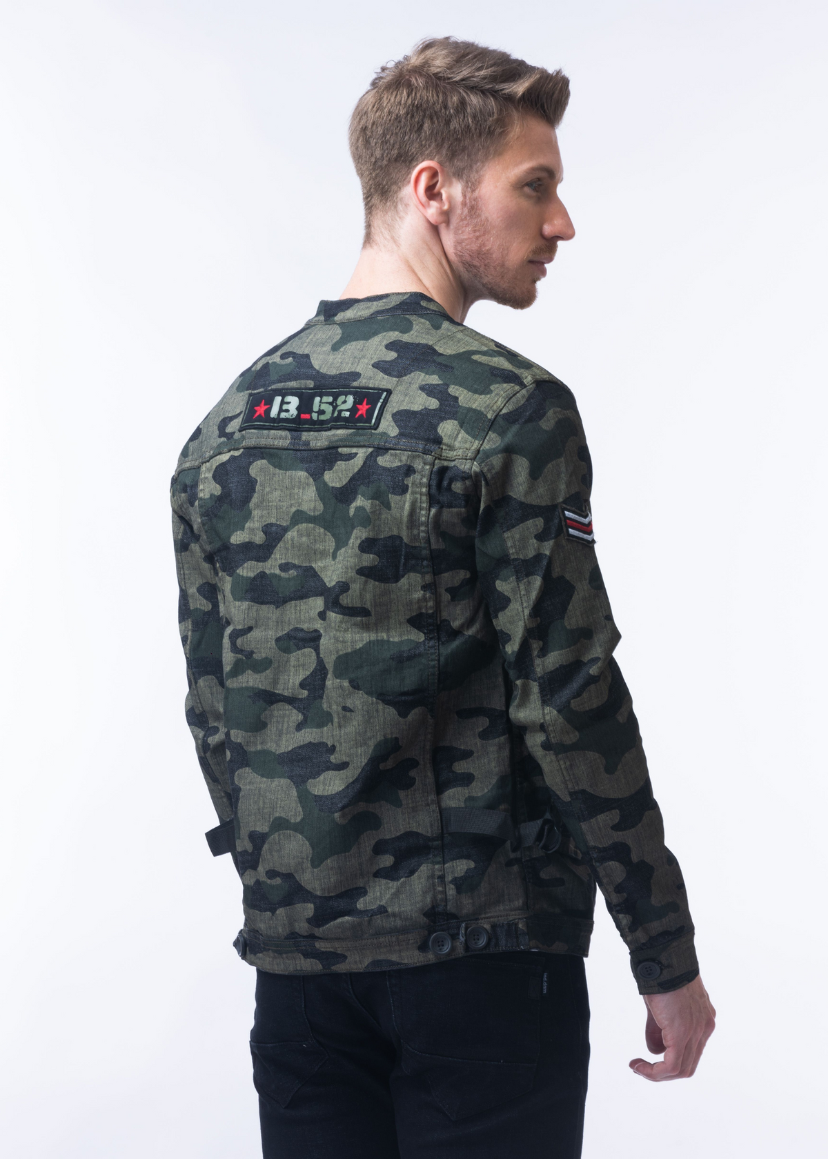 Ajon Camouflage Denim Jacket For Men - Nostrum