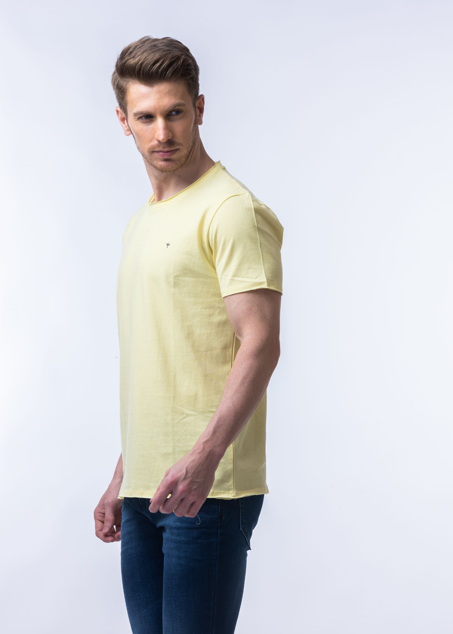 Raw Solid Half Sleeve T-shirt (BUY 1 GET 1)