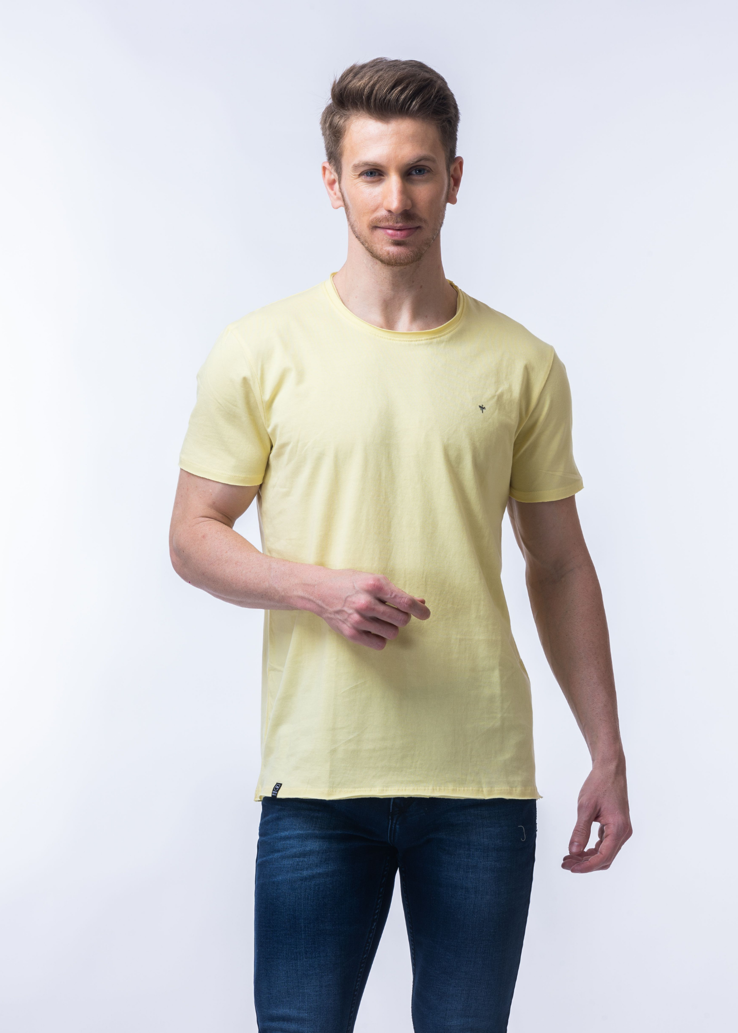 Raw Solid Half Sleeve T-shirt (BUY 1 GET 1)