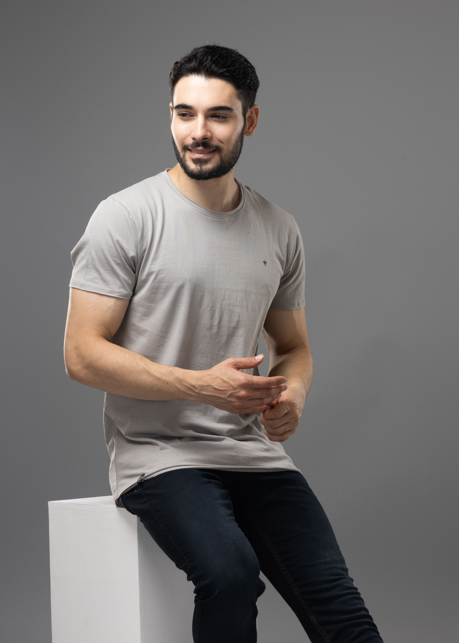 Raw Solid Half Sleeve T-shirt (BUY 1 GET 1)