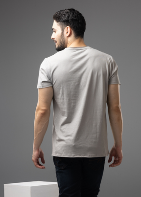 Raw Solid Half Sleeve T-shirt For Mens