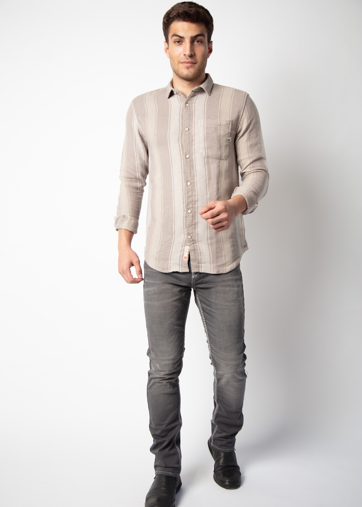 Scone Full Sleeve Striped Shirt For Men