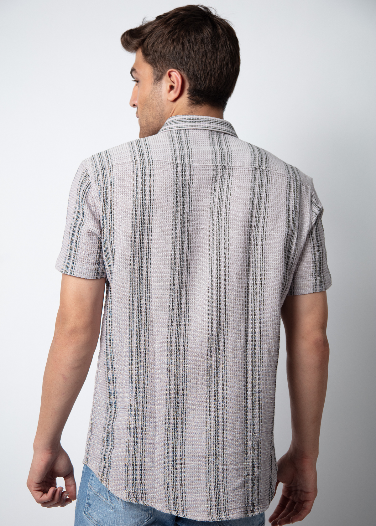 Brilon Half Sleeve Stripe Shirt For Men