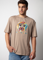 Twain Graphic Printed Oversized T-shirt For Men