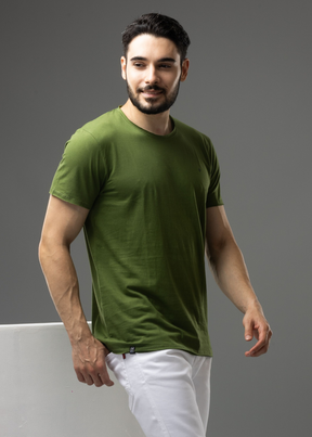 Raw Solid Half Sleeve T-shirt (BUY 1 GET 1)