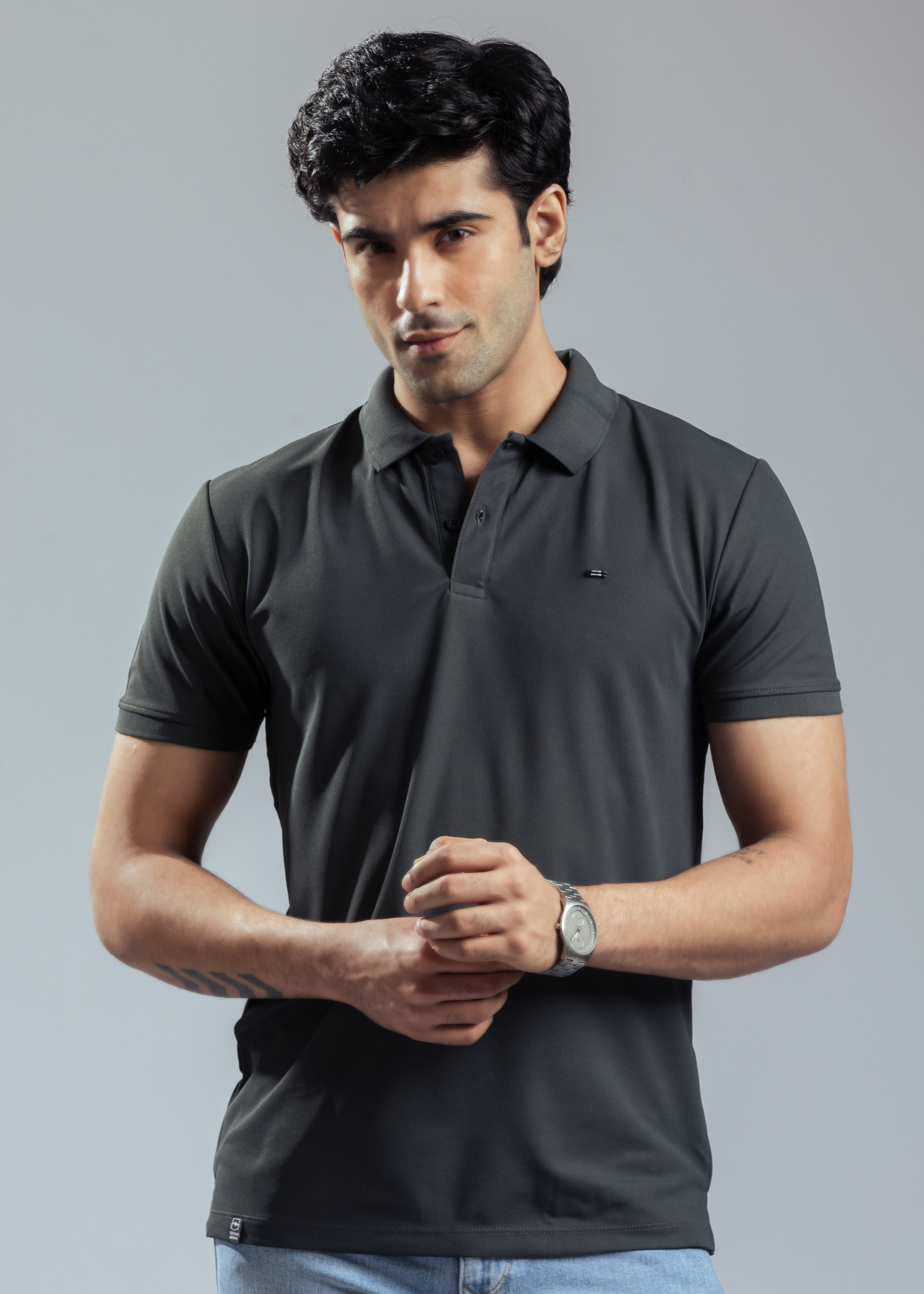 Cherry Half Sleeve Polo T-shirt For Men