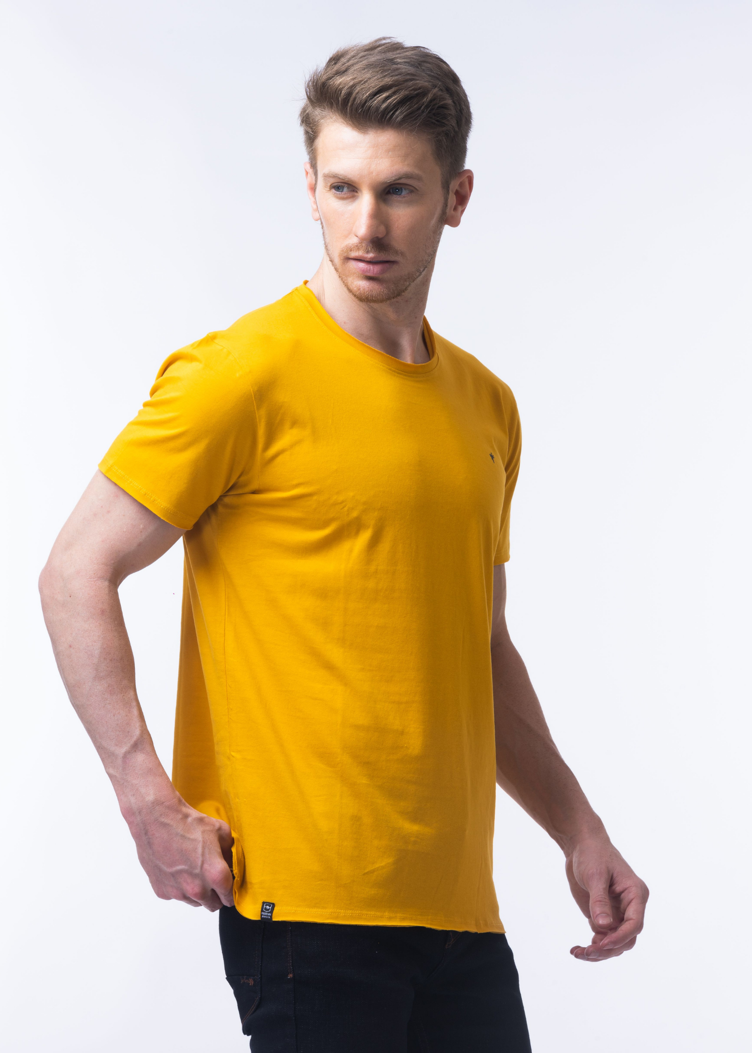 Raw Solid Half Sleeve T-shirt (BUY 1 GET 1)