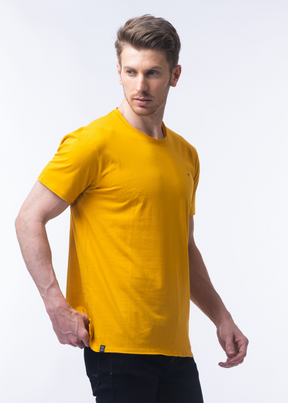 Raw Solid Half Sleeve T-shirt For Mens