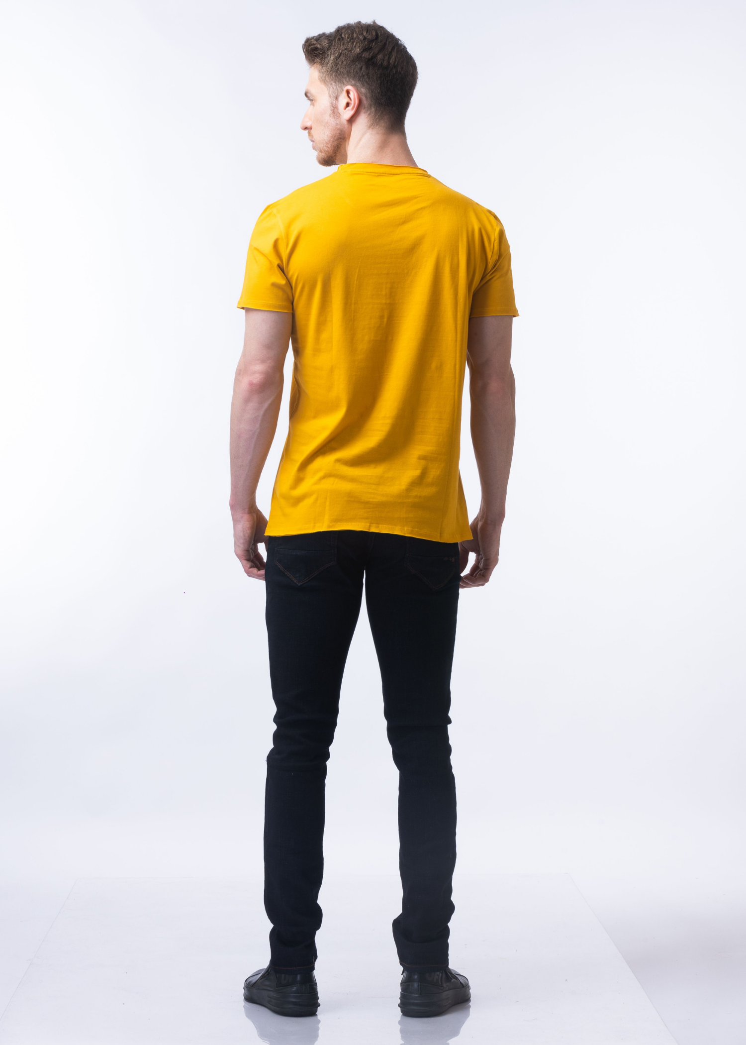 Raw Solid Half Sleeve T-shirt (BUY 1 GET 1)