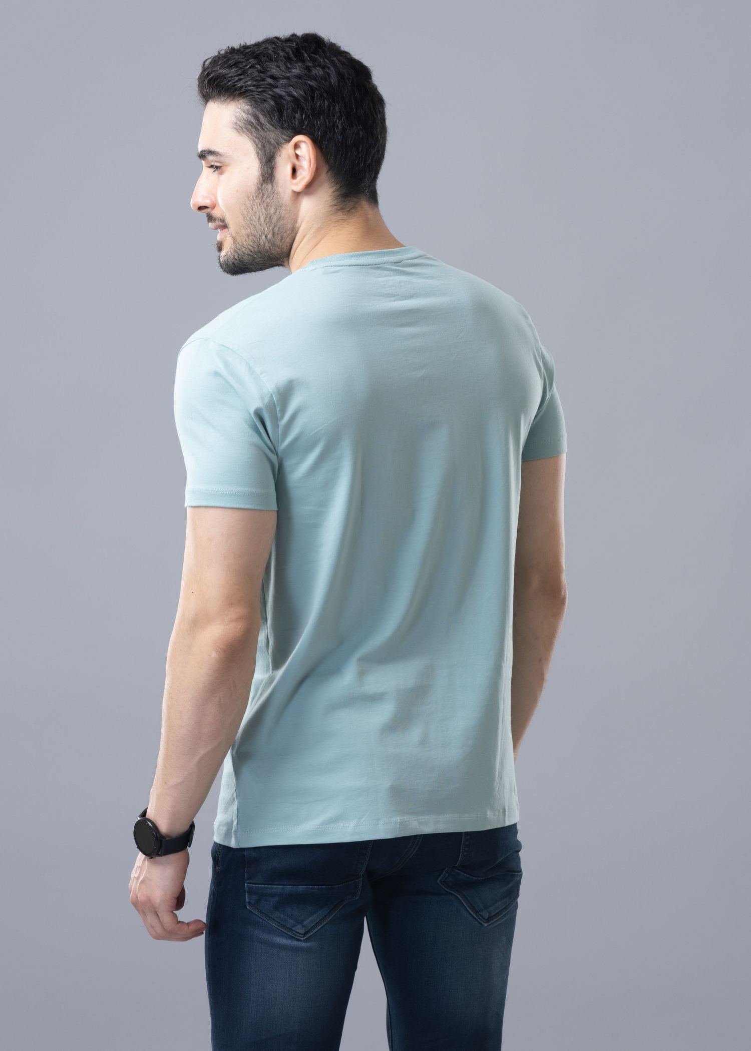 Arch Solid Half Sleeve T-shirt For Men