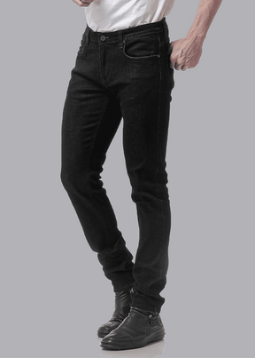 Mack Dark Black Slim Fit Denim Jeans For Men - Nostrum Fashion