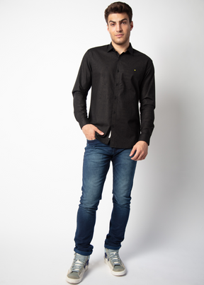 Pardon Full Sleeve Solid Shirt For Men