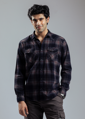 Orlanto Full Sleeve Checked Casual Shirt For Men