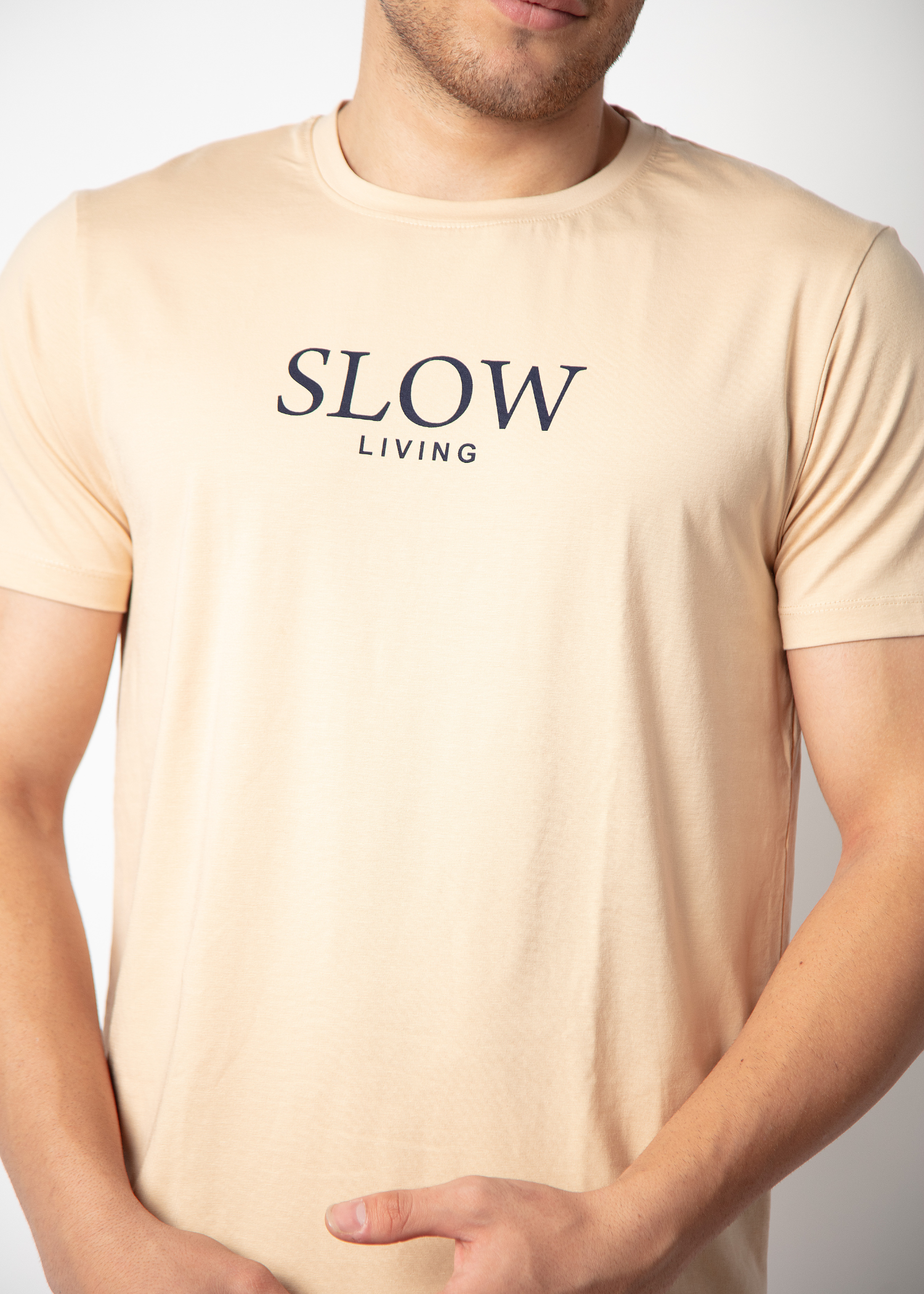 Slow Graphic Printed T-shirt For Men