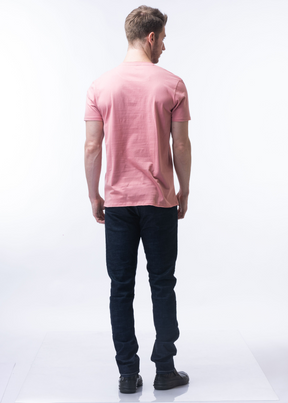 Raw Solid Half Sleeve T-shirt For Men