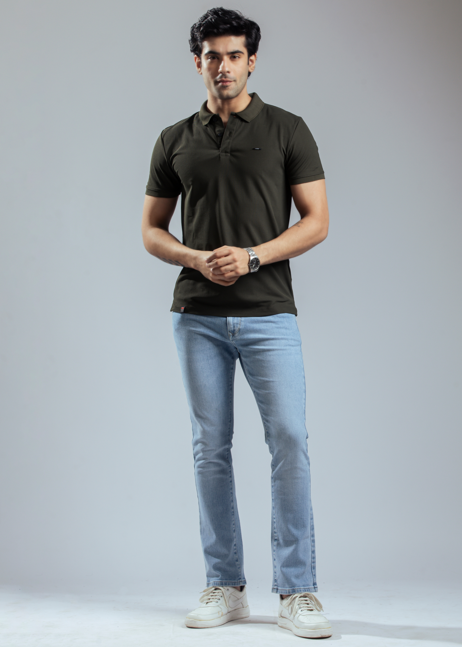 Cherry Half Sleeve Polo T-shirt For Mens