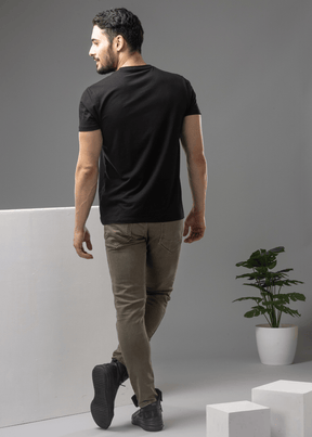 Arch Solid Half Sleeve T-shirt For Men