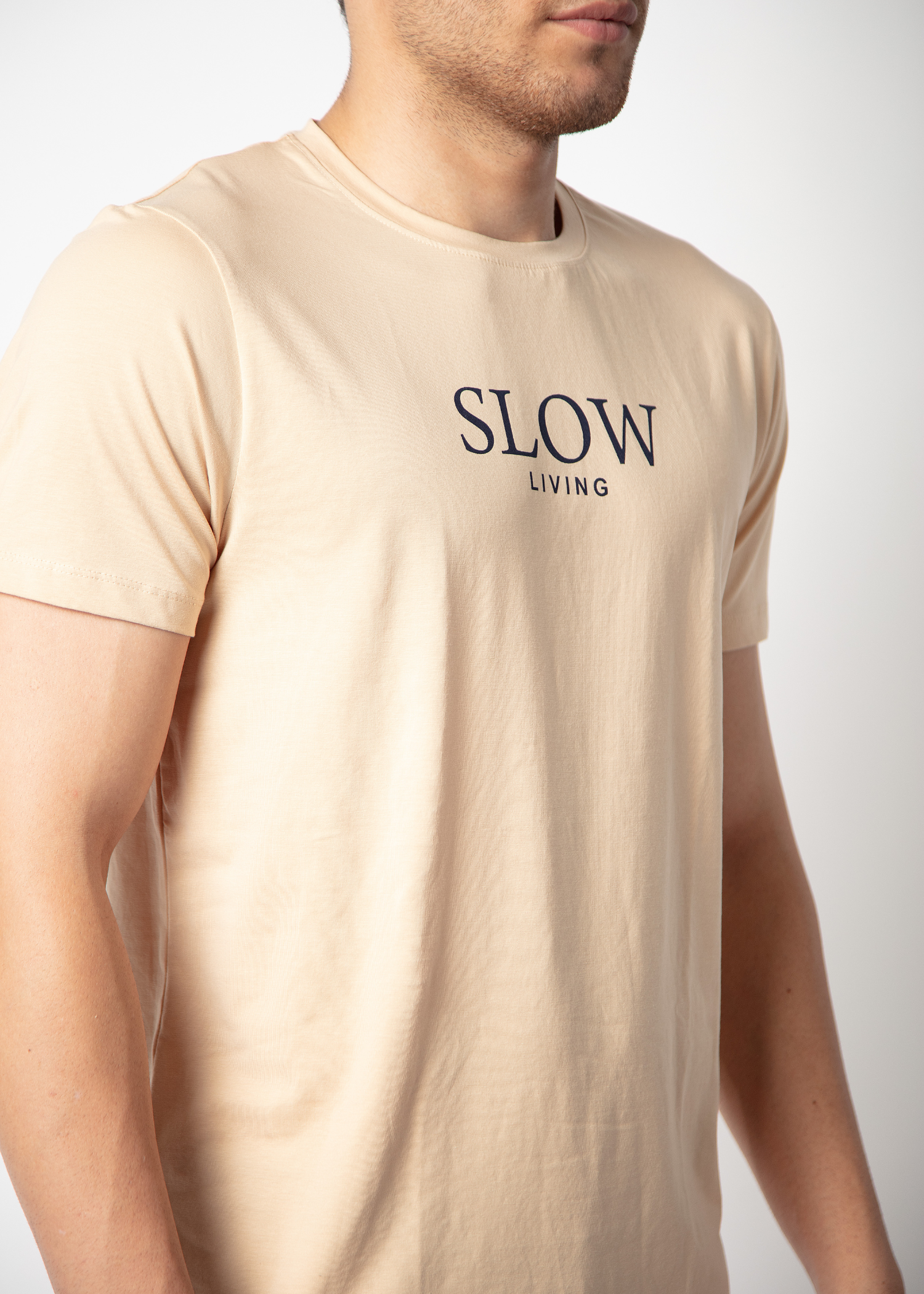 Slow Graphic Printed T-shirt For Men