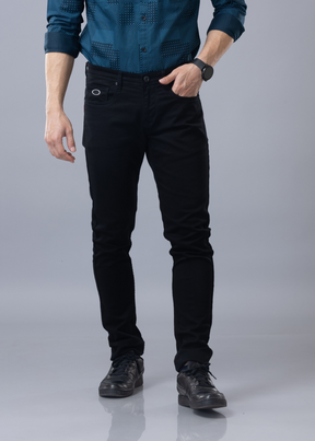 Stunner Regular Fit Stay Black Denim Jeans For Men