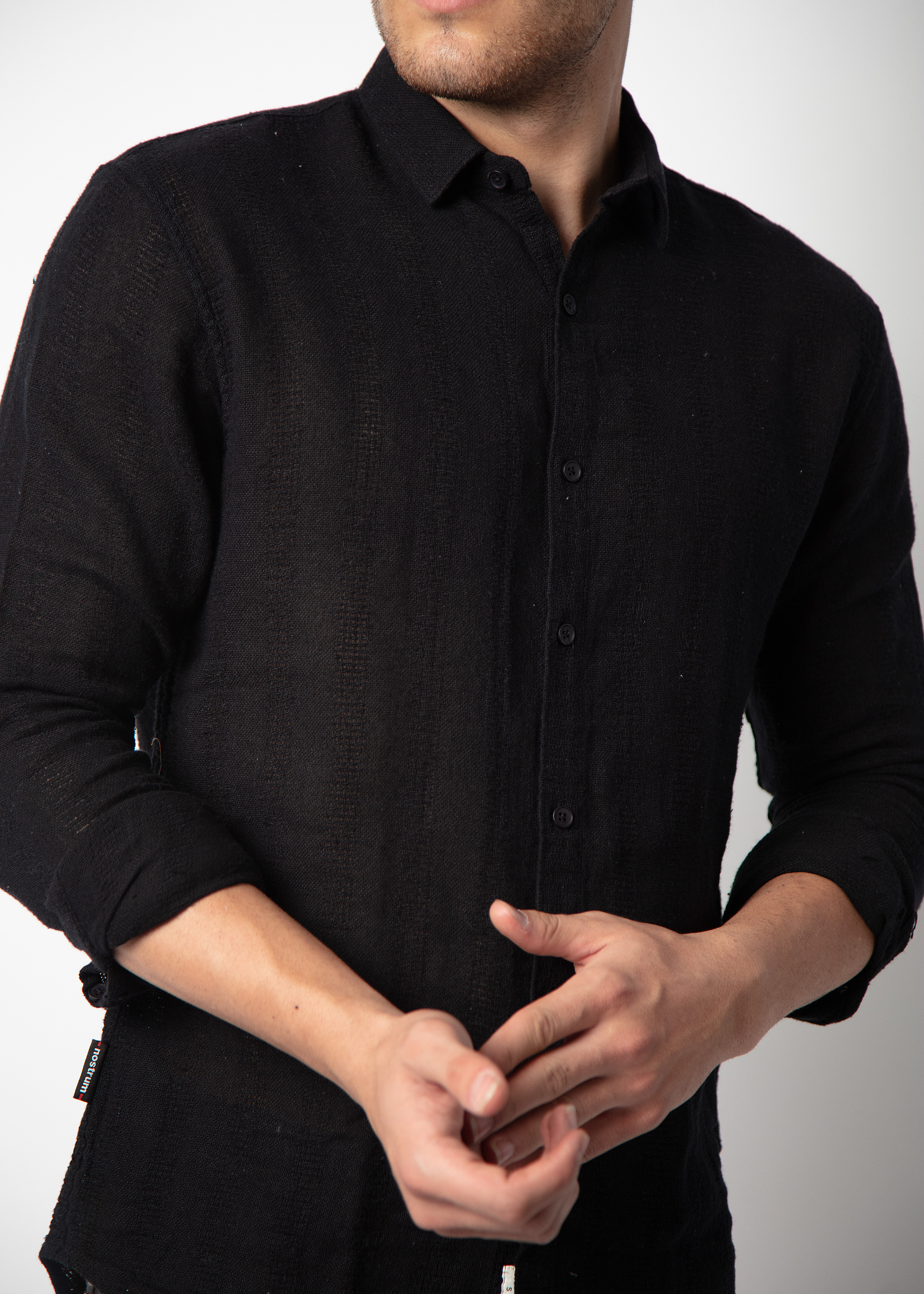 Flank Full Sleeve Solid Shirt For Men